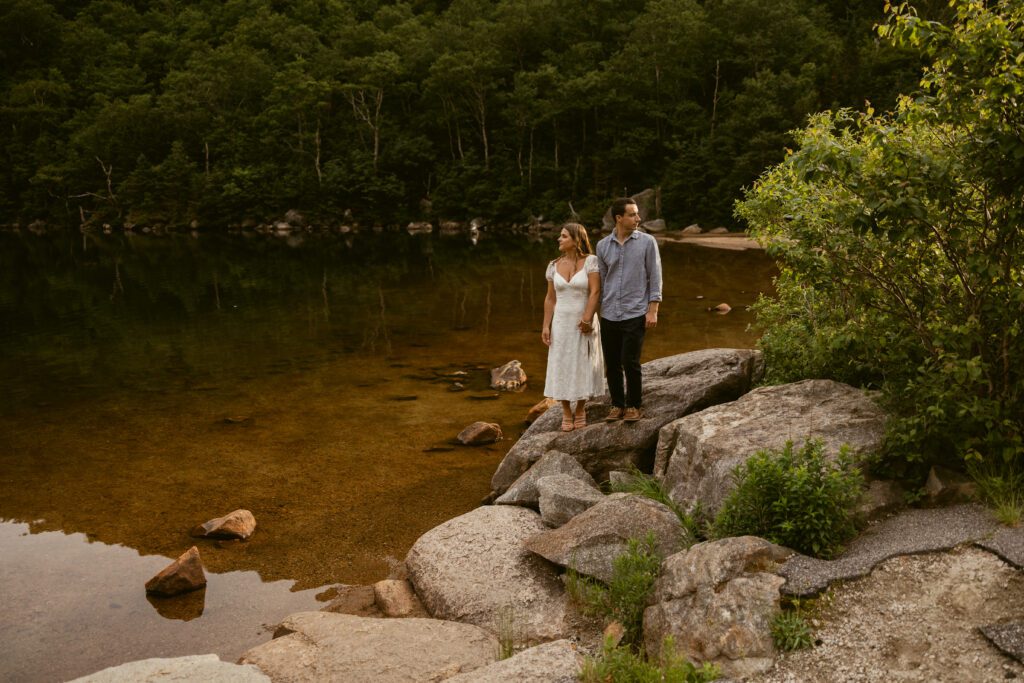 engagement session with man and woman 
