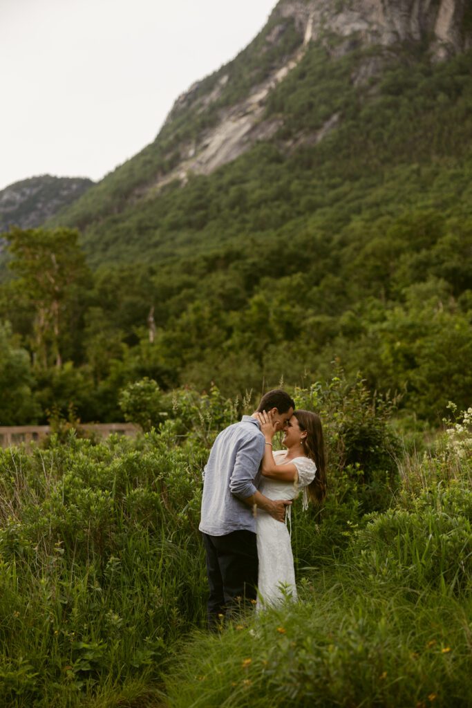 man and woman kissing 